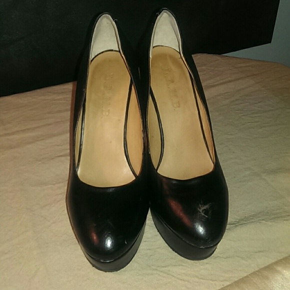 L.A.M.B. NEW Calfskin Leather Platform Heels CHEAP - Picture 3 of 8